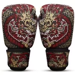 Buddha kick boxing gloves fantasy dragon (red) 2