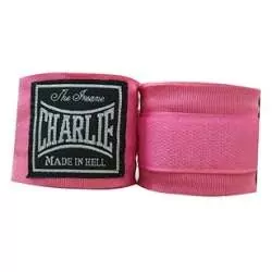 Charlie semi-elastic hand wraps for children (pink) 2m