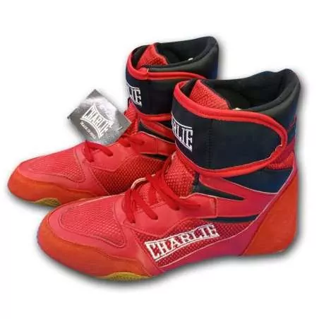 Charlie ring pro boxing boots (red)