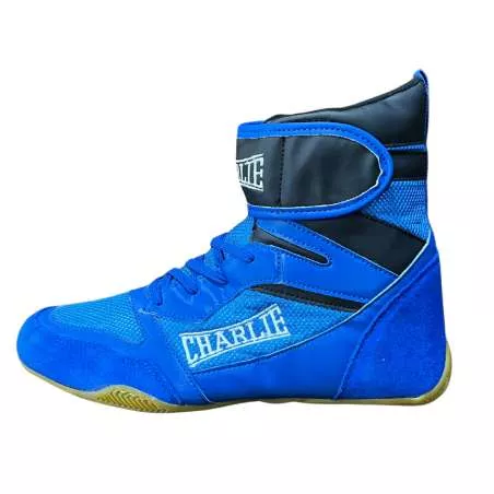 Ring pro Charlie boxing boots (blue)