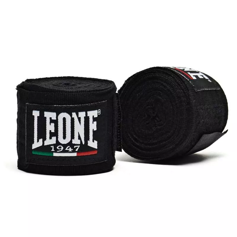 Leone 1947 children's boxing hand wraps 2.5 m (black)