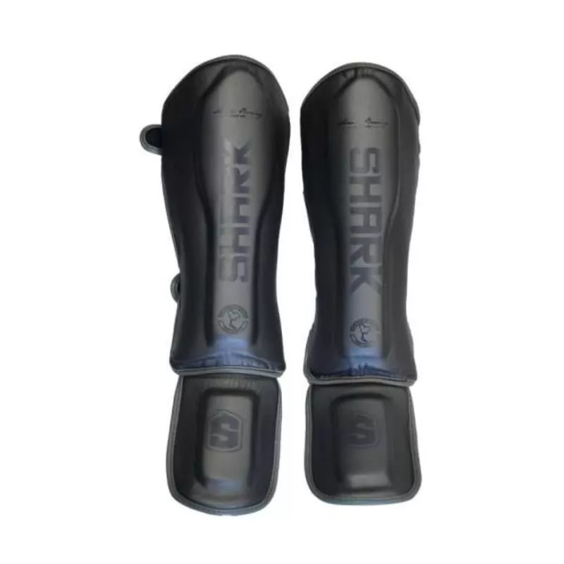 Muay thai shin guards Shark victory (grey)