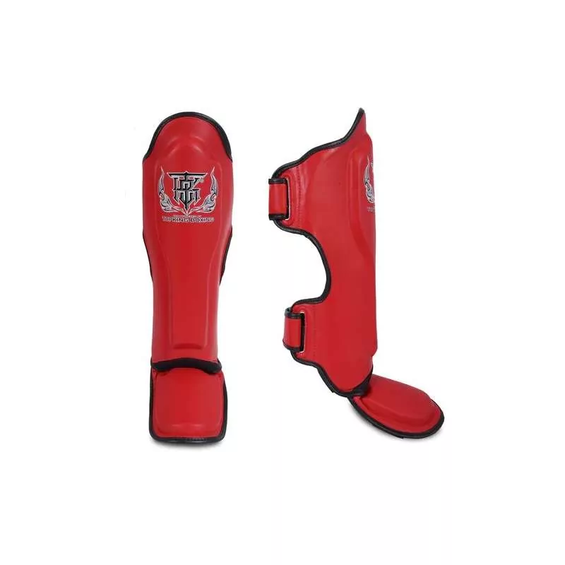 TopKing kick boxing shin guards super pro (red)