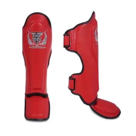 TopKing kick boxing shin guards super pro (red)