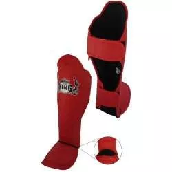 TopKing kick boxing shin guards super pro (red) 1