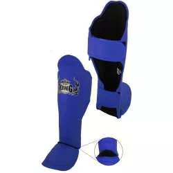 Top King muay thai shin guards super pro (blue) 1