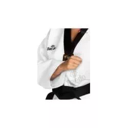 Daedo WT taekwondo dobok black neck 3