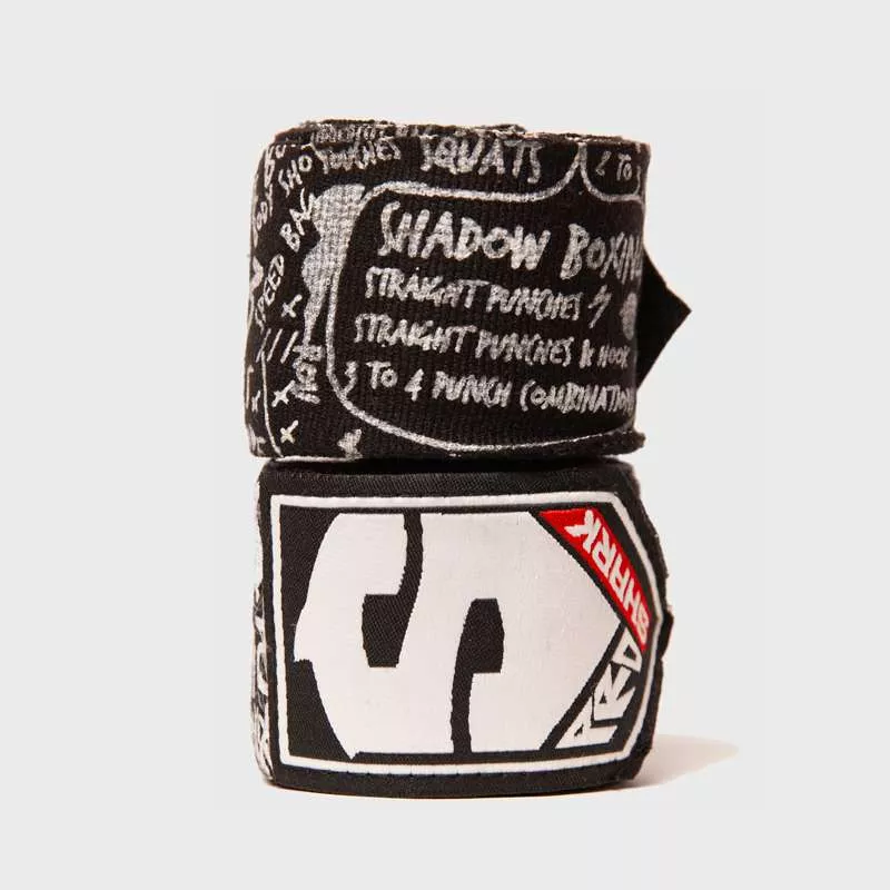 Shark boxing hand wraps training (black)