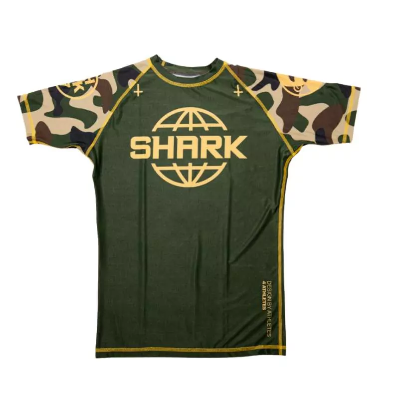 Shark boxing grappling lycra (camo/gold)