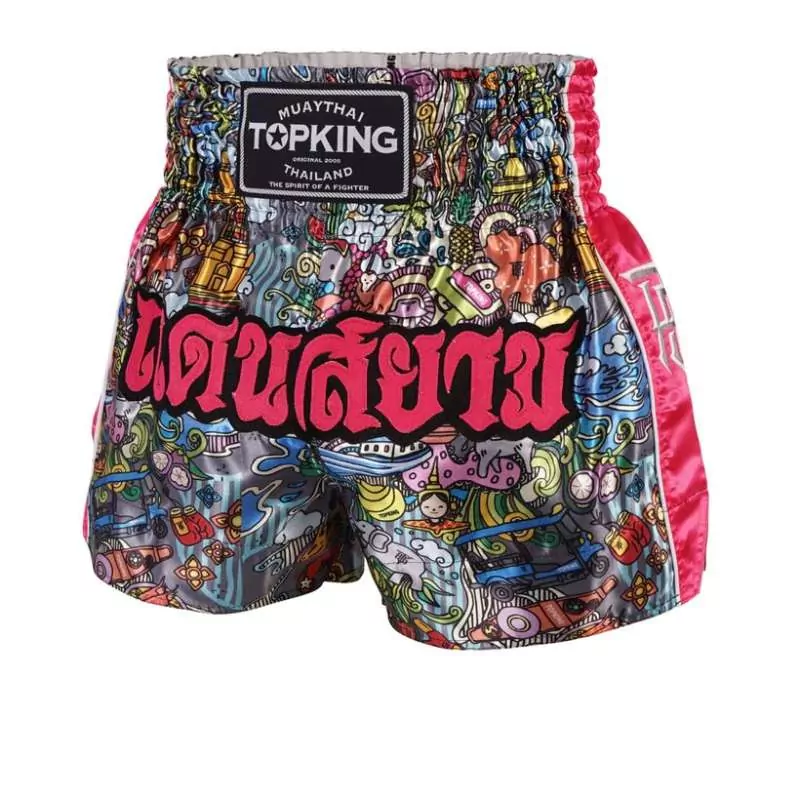 Top King muay thai shorts 225 (pink)