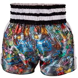 Top King muay thai shorts 223 (white) 1