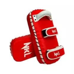 NKL muay thai buffalo leather red paos (1)