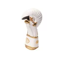 Shark boxing sparring gloves R2 white/gold 2