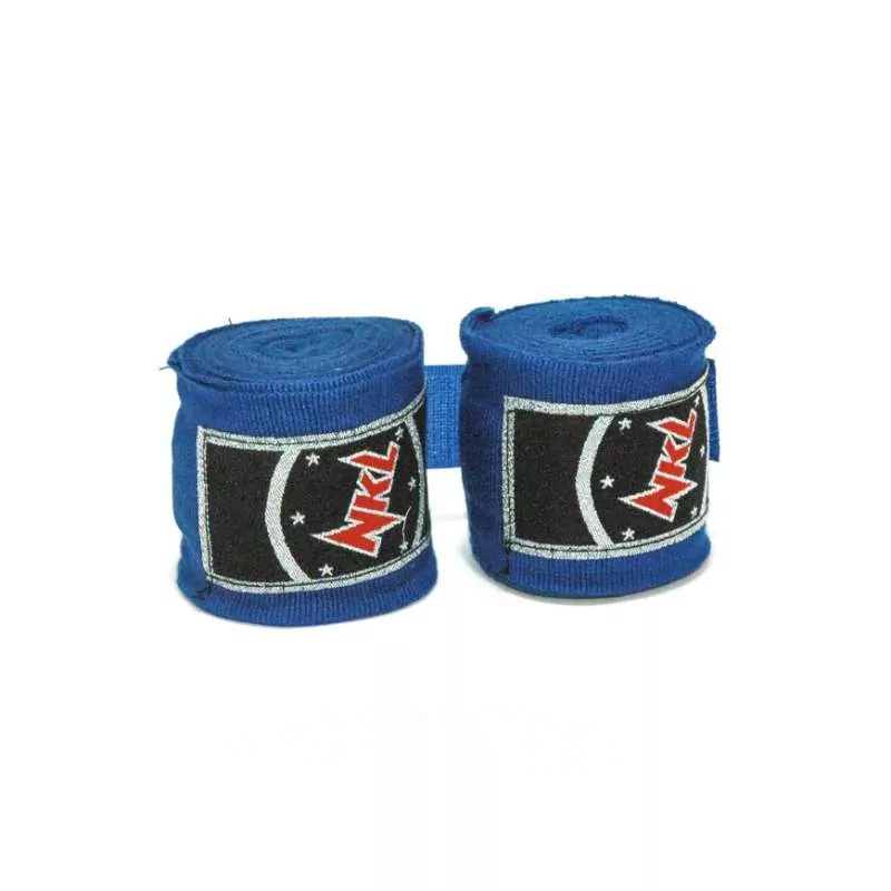 NKL muay thai hand wraps blue