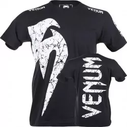 Venum Giant T-shirt black white logo 1