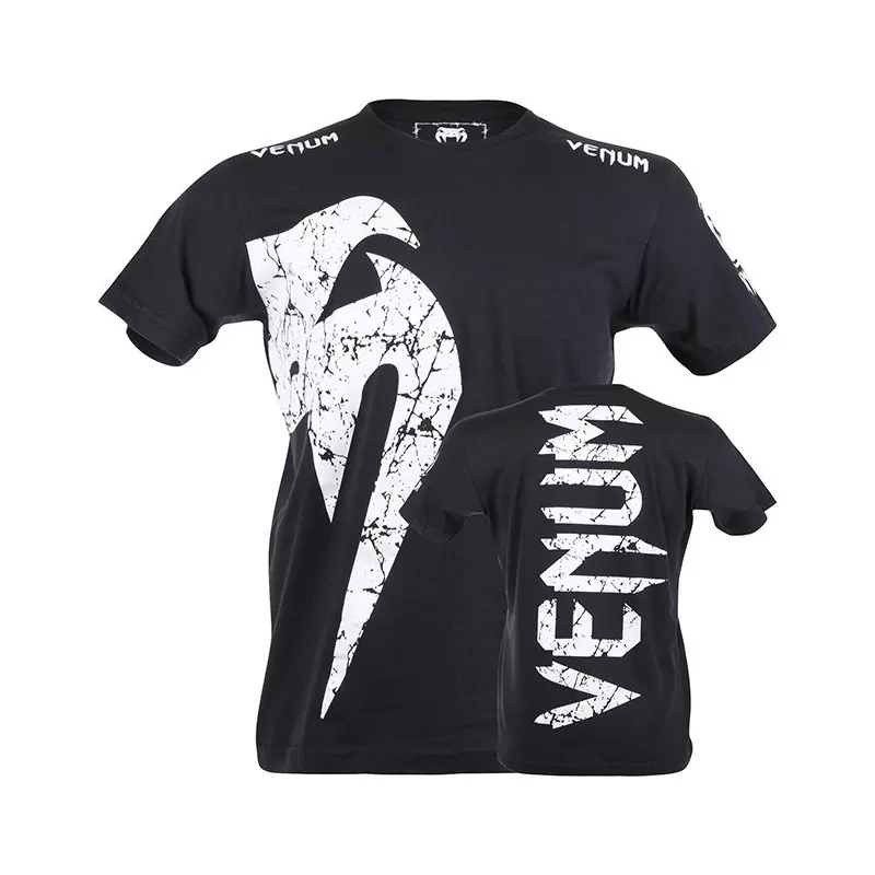 Venum Giant T-shirt black white logo 1