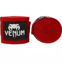 Venum Kontact children's hand wraps red