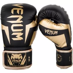 Venum boxing gloves elite black/gold
